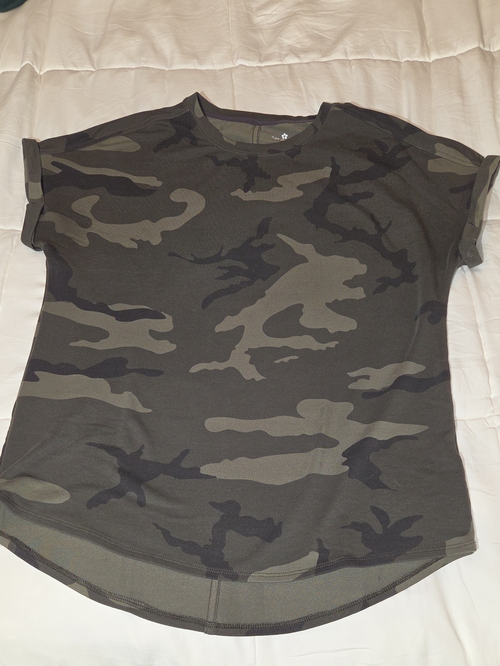 Tuff Athletics Olive & Black Camo Short Sleeve Tee